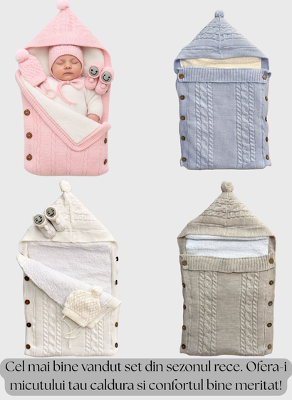 Set tricotat pentru dormit