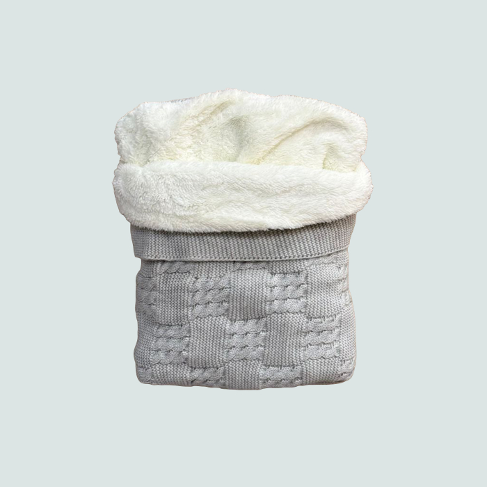 Păturică tricotată pentru bebeluși cu interior pufos – moale, călduroasă și elegantă [4]