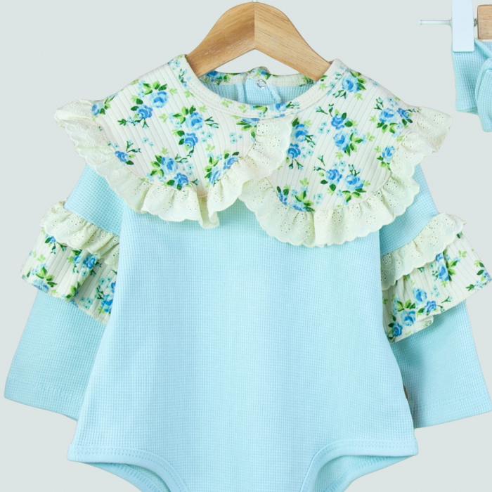 Set cu imprimeu floral fetite [2]