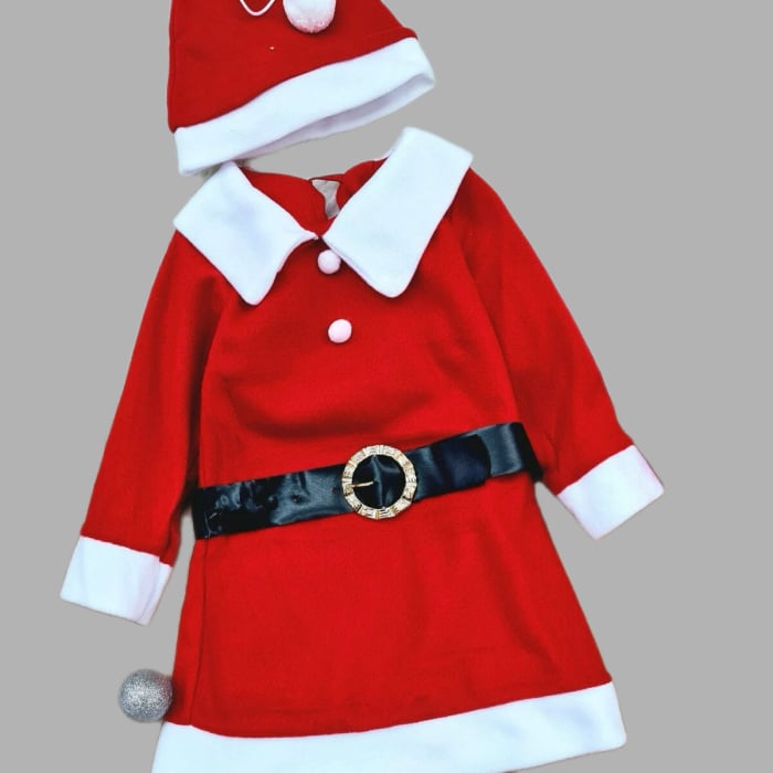 Set Craciuniță cu rochiță si caciuliță [3]