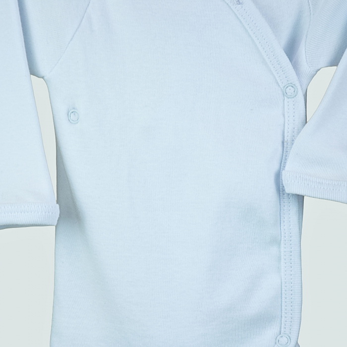 Body alb cu mânecă lungă pentru bebeluși [2]