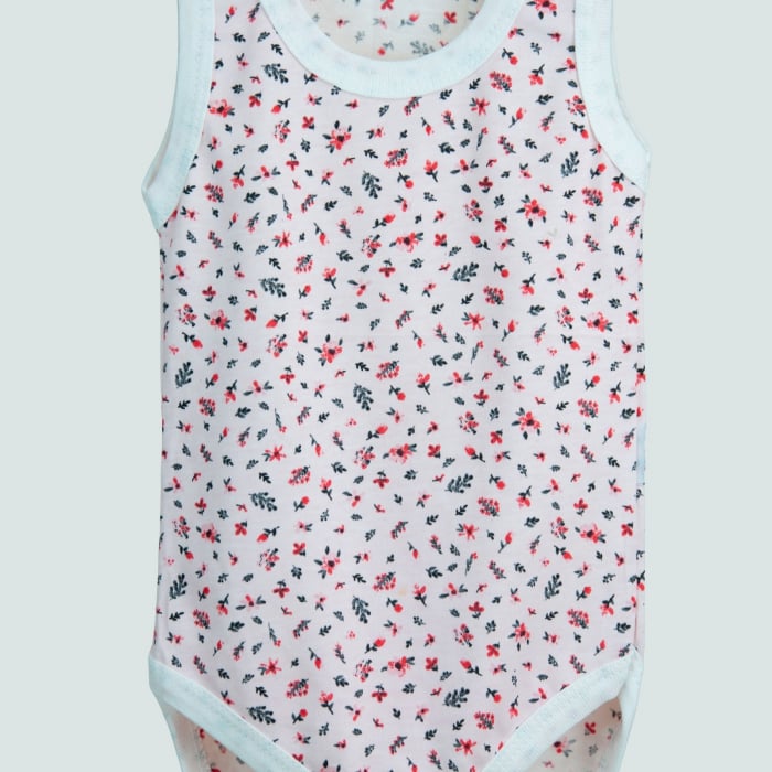 Body fără mâneci cu imprimeu floral delicat – pentru fetițe cochete [2]