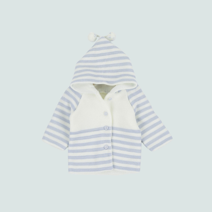 Cardigan tricotat cu gluga [7]