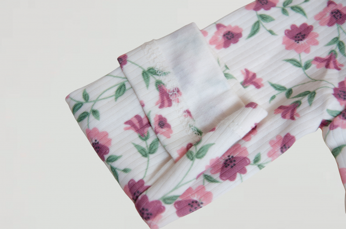 Set nou născut imprimeu floral [5]