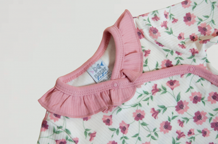 Set nou născut imprimeu floral [2]