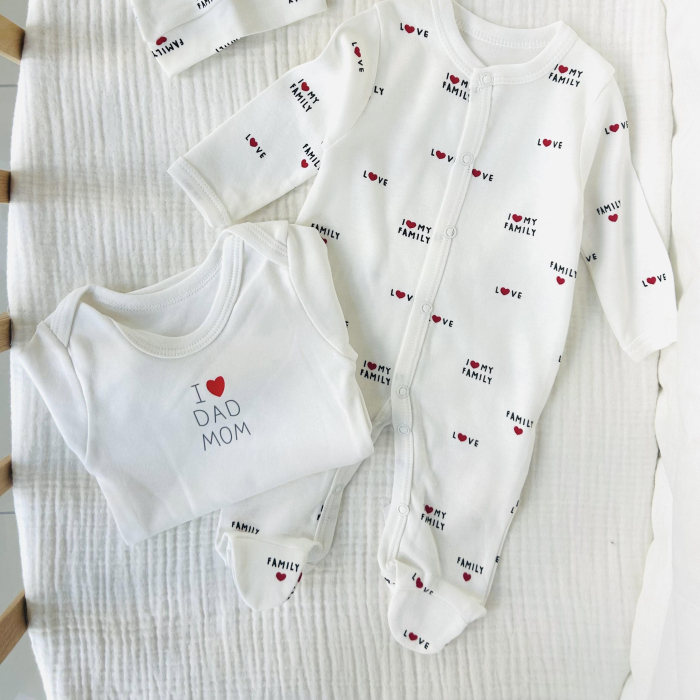 Set 3 piese “i love mom and dad” [2]