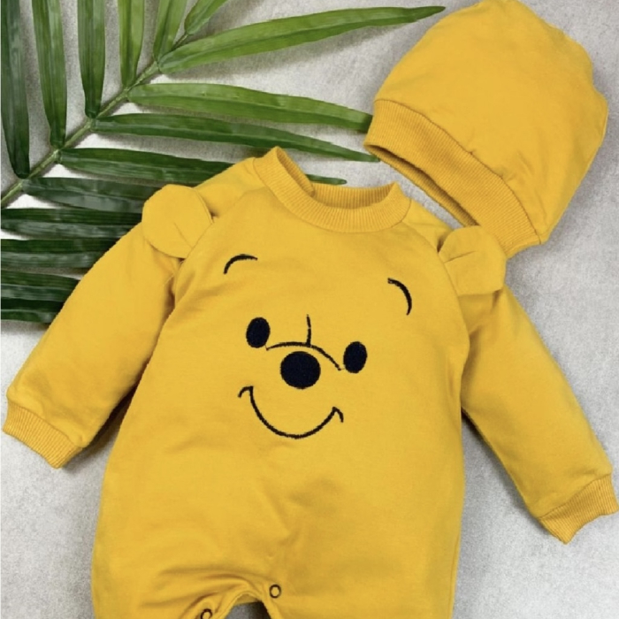 Set salopeta si caciulita cu ursulet [2]