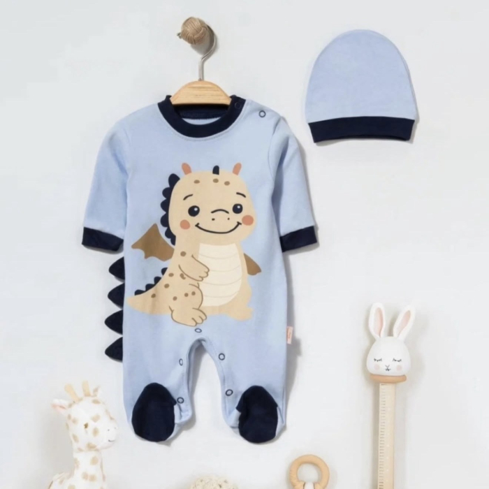 Set salopeta si caciulita Dinozaur [1]