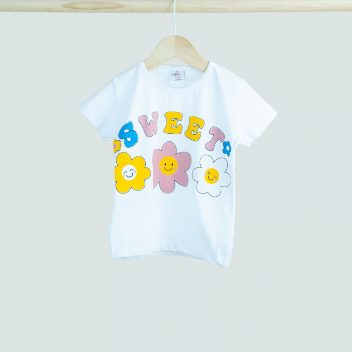 Tricou roz alb sau turcoaz Sweet [2]