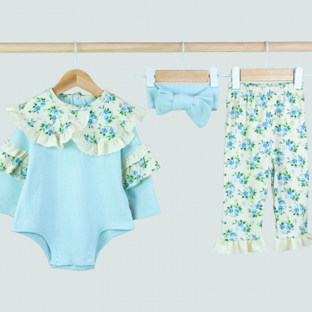 Seturi - Set cu imprimeu floral fetite