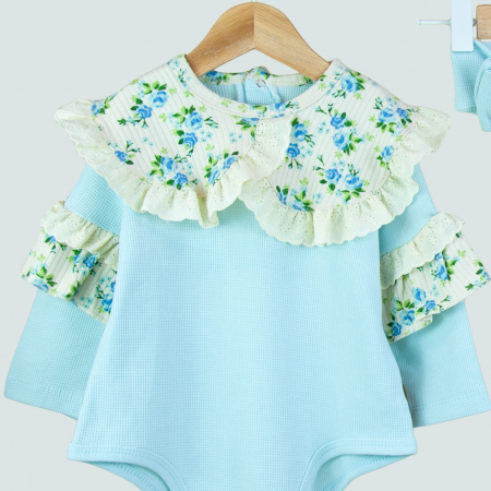 Set cu imprimeu floral fetite [1]