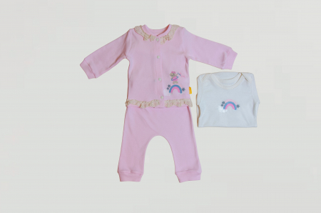 Seturi fetite 0-2 ani - Set 3 piese fetițe