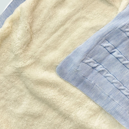 Păturică tricotată pentru bebeluși cu interior pufos – moale, călduroasă și elegantă [9]