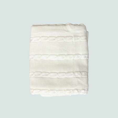 Păturică tricotată pentru bebeluși cu interior pufos – moale, călduroasă și elegantă [1]