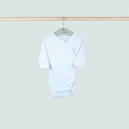 Body - Body alb cu mânecă lungă pentru bebeluși