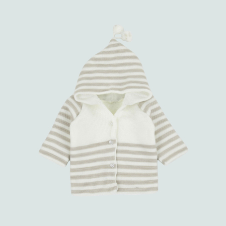 Cardigan cu gluga tricotat [3]