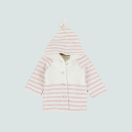 Cardigan tricotat cu gluga [3]