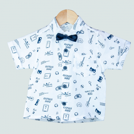 Compleu din 2 piese camasa cu papion si pantaloni scurti [1]