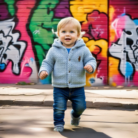 Baietei 0-2 ani - Jacheta bebelus - Teddy Cloud