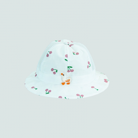 Palarii - Palarie bebelus cu cirese si ratusca brodata