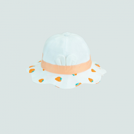 Palarii - Pălărioară de vară cu căpșune și urechiușe – protecție și stil pentru micii aventurieri