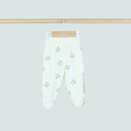 Pantaloni  Lungi - Pantalonași cu botoșei si imprimeu ursuleți