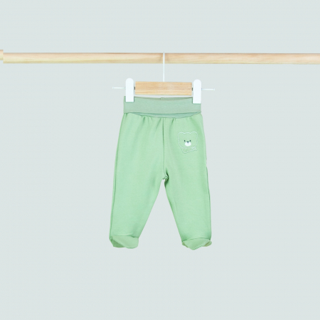 Pantaloni  Lungi - Pantalonași cu ursuleț brodat