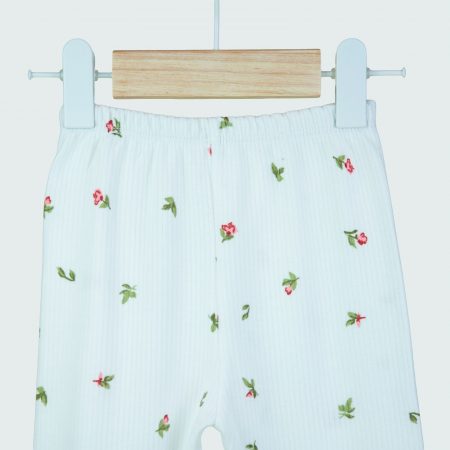 Pantalonasi imprimeu floral pentru bebeluși [1]