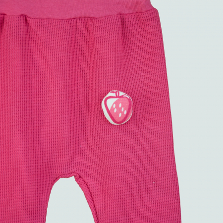 Pantalonasi roz cu căpșună si fundițe [2]