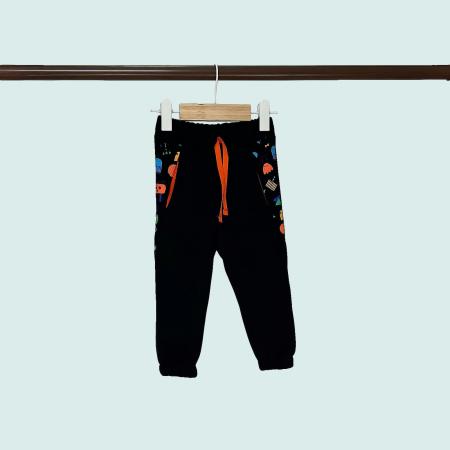 Pantaloni  Lungi - Pantaloni băieți  cu buzunare imprimate