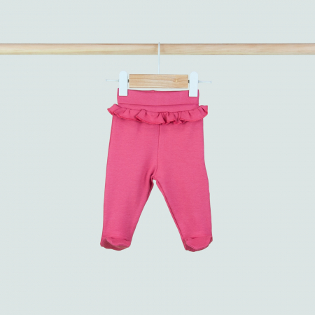 Pantaloni - Pantaloni cu volanase si botoșei pentru bebeluși