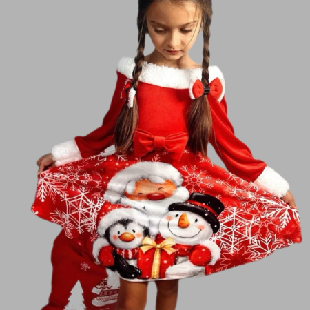 Rochita de Craciun din catifea [1]