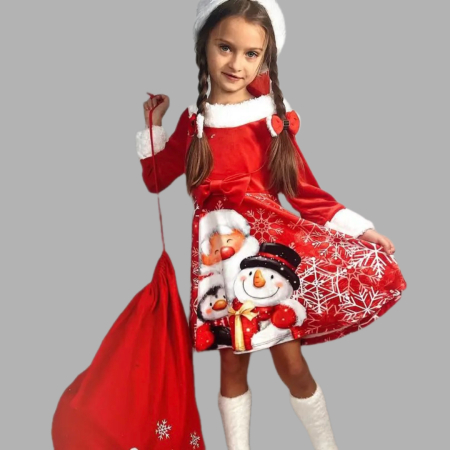 Rochita de Craciun din catifea [2]