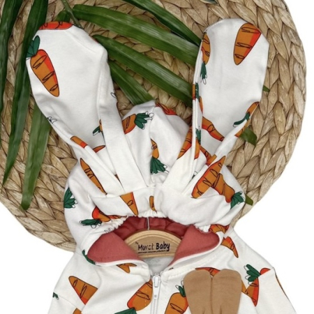 Baietei 0-2 ani - Salopeta cu model iepuras