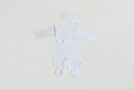 Salopete - Salopeta cu volanase și bentiță