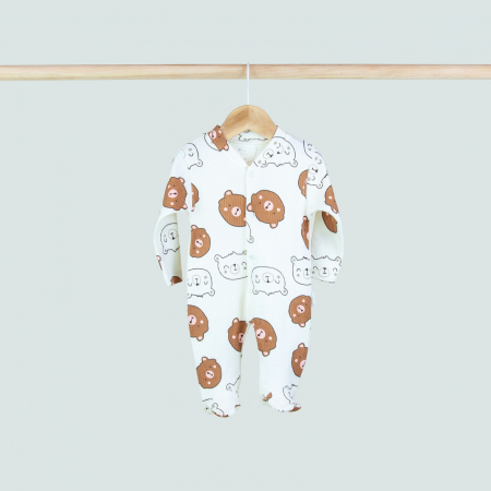 Salopete - Salopeta imprimeu ursuleț