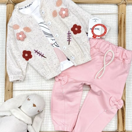 Seturi fetite 0-2 ani - Set 3 piese fetite