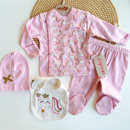 Seturi - Set pentru fetite - Curcubeu si norisori fermecati