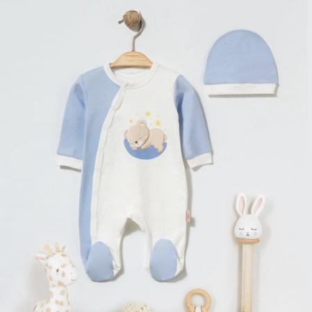 Salopete - Set salopeta si caciulita ursulet