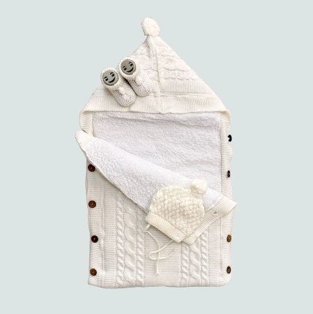 Set tricotat cu sac calduros de iarna [2]