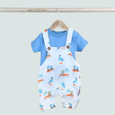 Set tricou si salopet Print Tropical [2]