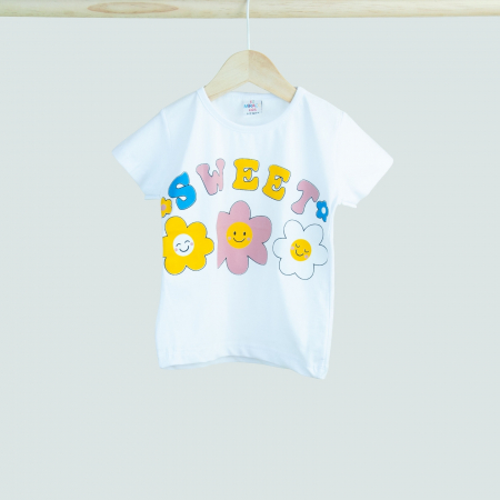 Tricou roz alb sau turcoaz Sweet [1]