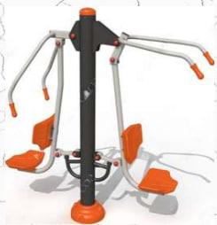 Городское оборудование - Двойной фитнес-аппарат "Тяга спины"