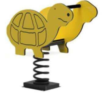 Echipament sportiv - Balansoar Elicoidalic Broască Țestoasă dublu