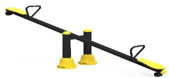 Детские площадки - Индивидуальные качели с сиденьем из HDPE