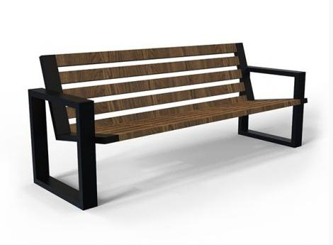 Bănci exterioare - Bancă cu spetează