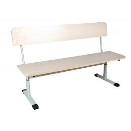 Scaune - Banca dubla reglabila cu speteaza 1200x300 mm