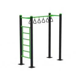 Фитнес-оборудование - Турник для лазания и двойной турник с кольцами