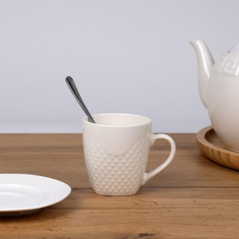 Посуда и кухонные принадлежности - Кружка GS Ceramica Белая 190 мл