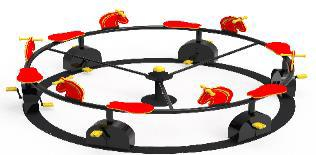 Carusel - Carusel cu figurine de cai